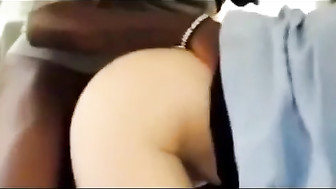 French wife interracial cuckold in hubbys car