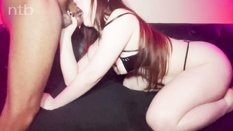 Curvy redhead chick with sexy lips