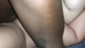 My fat wife fucking BBC and big creampie