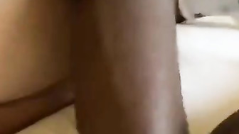 Hubby watches BBC drills his wife's pussy