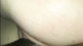 BBC destroys petite white creamy pussy in the car