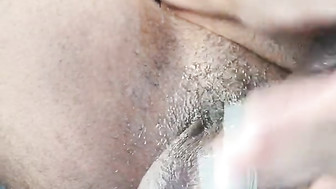 Watch his balls throb as slurp his cum down
