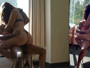 Hubby shared his attractive hot wife with hung friend