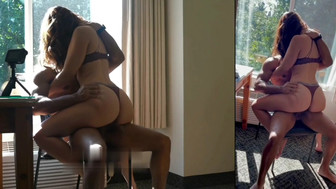 Hubby shared his attractive hot wife with hung friend