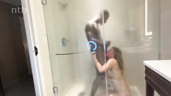 Steaming hot interracial adventure with busty white MILF and hung black stud