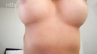 Sexy blond asked hung black stud to join and fuck her while she was masturbating