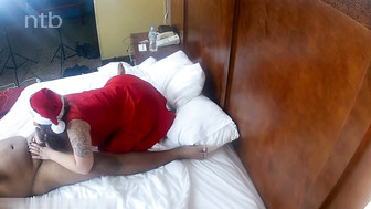 Thick ass wife plays with her toys and takes BBC