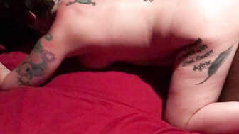 Cuckold white wife lets her hubby watch her fuck that enormous black cock