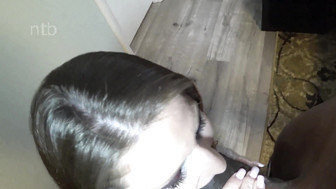 Cute slut wife rides Big black cock