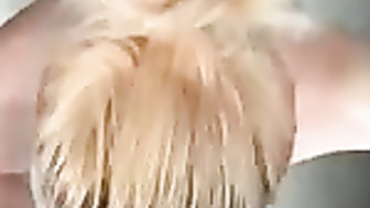Blondie slut loves sucking BBC and swallowing
