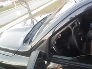 Wife suck stranger in Car