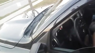 Wife suck stranger in Car