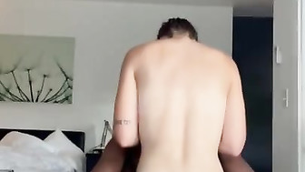 PAWG riding BBC in hotel room