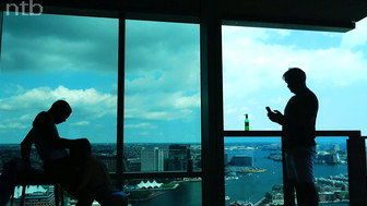 Cuckold white wife was having an adventure in front of her husband