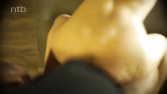 Cuckold white wife gets fucked from both sides by her hung black lovers