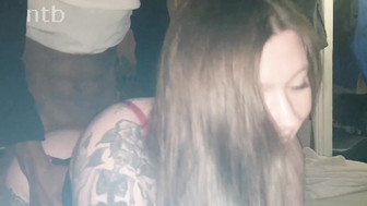 Cuckold white wife gets fucked and impregnated in front of her hubby