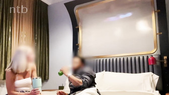 Handsome and endowed black stud fucks horny blond white lady and cums inside her