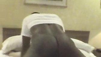 She trying out my friend's big cock and she loves it