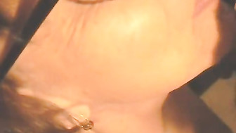 Filming slut wife deepthroating this large black cock