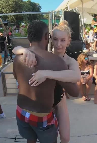 My sexy girl sensual dance with black boy