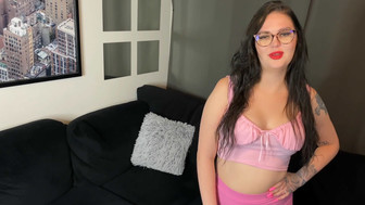 Sexy brunette with glasses enjoys big black cock