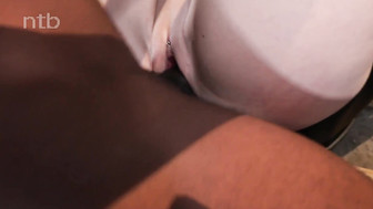 White chick with cute face and her BBC lover