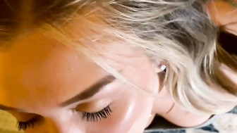 Sexy Blonde Sucks & Fucks BBC