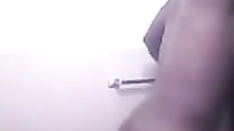 Sneaking in the bathroom so no one can hear us