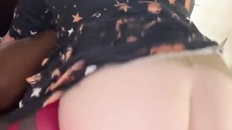 PAWG rides big black cock