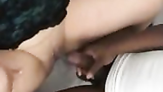 He's pounding that mature wife the way she likes it