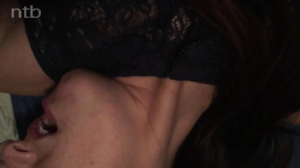 Brunette BBC slut with her black lover