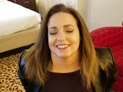 Horny chubby cuckold white wife who was on her knees