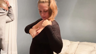 Curvy blond gets fucked hard by her BBC and shows her creampie to hubby