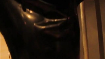 Cuck slave impaled on BBC dildo