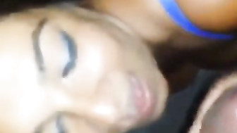 HOT LATINA  sucking that BBC