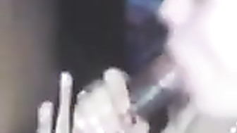 She sucks black bull's cock and gets a nice treat