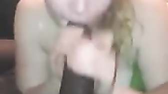 She needs Two hands to handle this MONSTER COCK