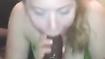 She needs Two hands to handle this MONSTER COCK