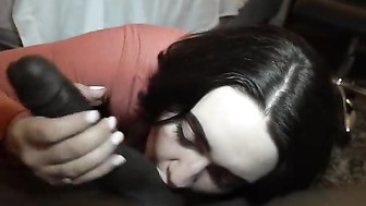 Curvy PAWG fucks and sucks BBC Bull