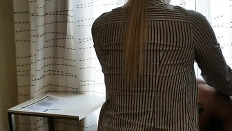 Blonde Wife Taking First BBC Smiles at Husband