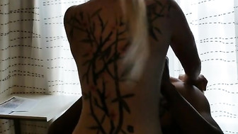 Blonde Wife Taking First BBC Smiles at Husband