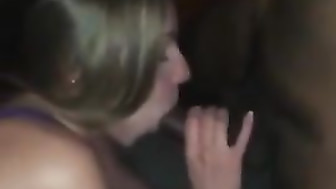 Blonde Hotwife Fucking Black Men at Home in a Threesome in front of Hubby