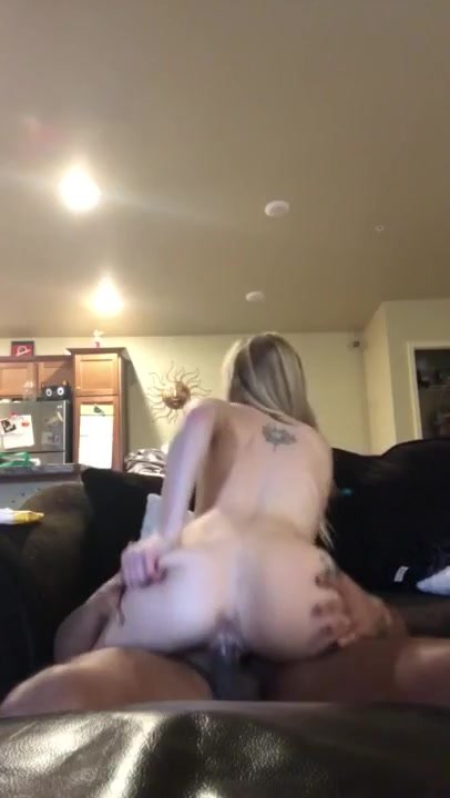 Blonde Girlfriend Cuckolds Her Boyfriend with Her BBC