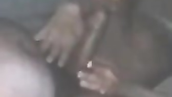 Sex Kitten on her knees throating a fat daddy's throbbing black cock