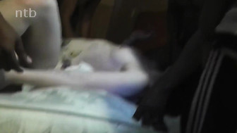 Hung black studs fucks that sexy white babe and fills her mouth with jizz