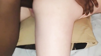 Amateur slut fucks huge Black dick for the first time