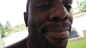 Hung black stud cums inside that tight white asshole after bareback fucking