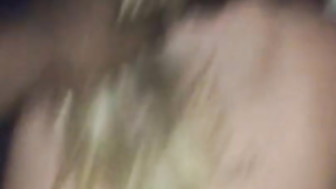 BBC destroys blonde while cuck watches