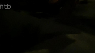 White girls sucks BBC and swallows cum in the car