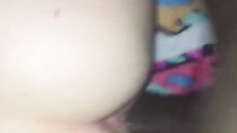 BBC destroys blonde wife while cuck watches